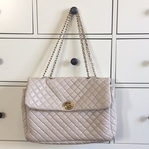 White Italian Leather Bag